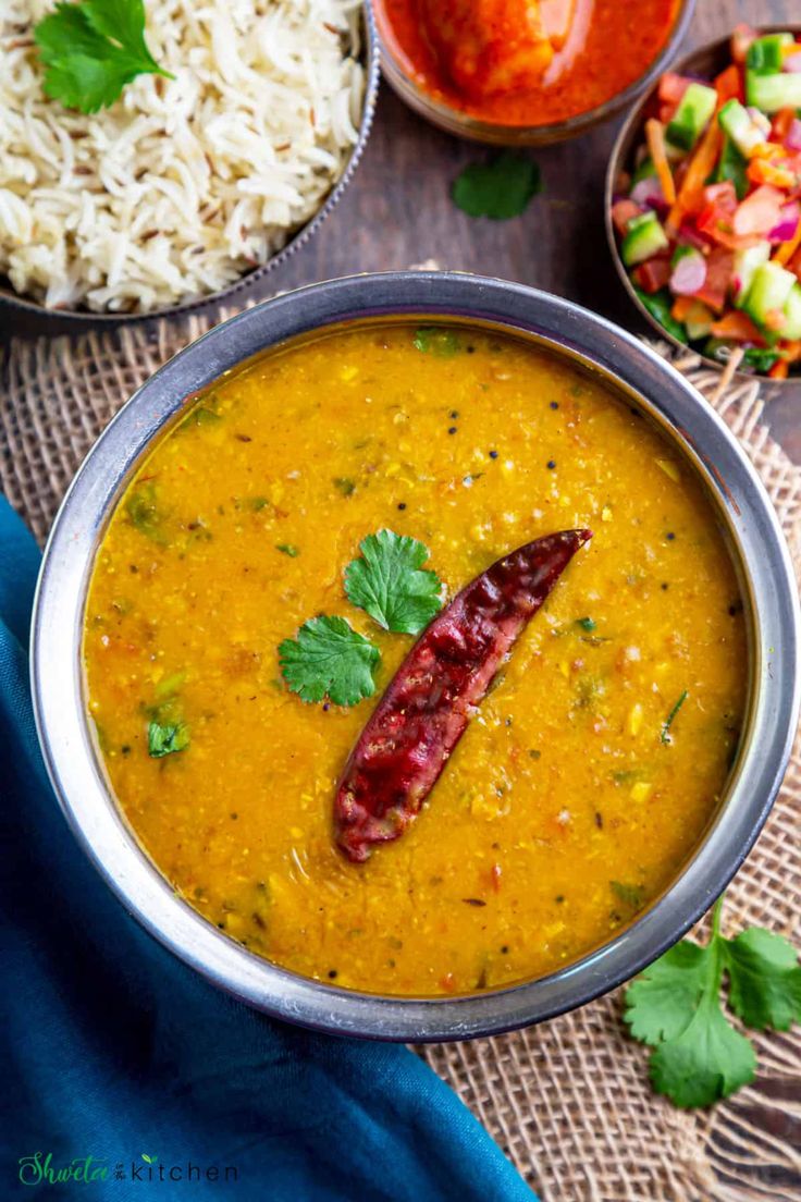 Daal Chawal with Shami
